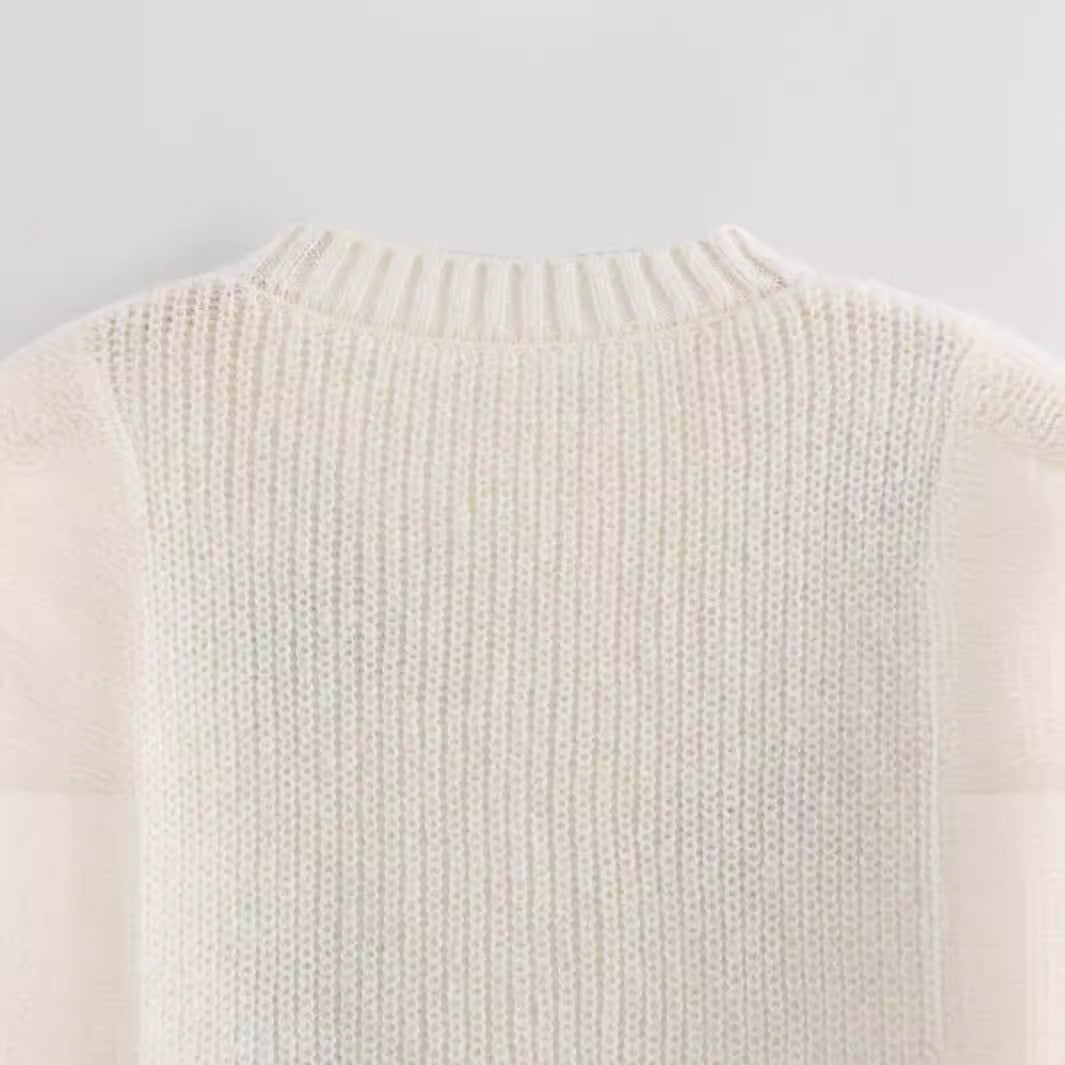 WezelBezel Bow Detail Knit Sweater – Feminine & Cute