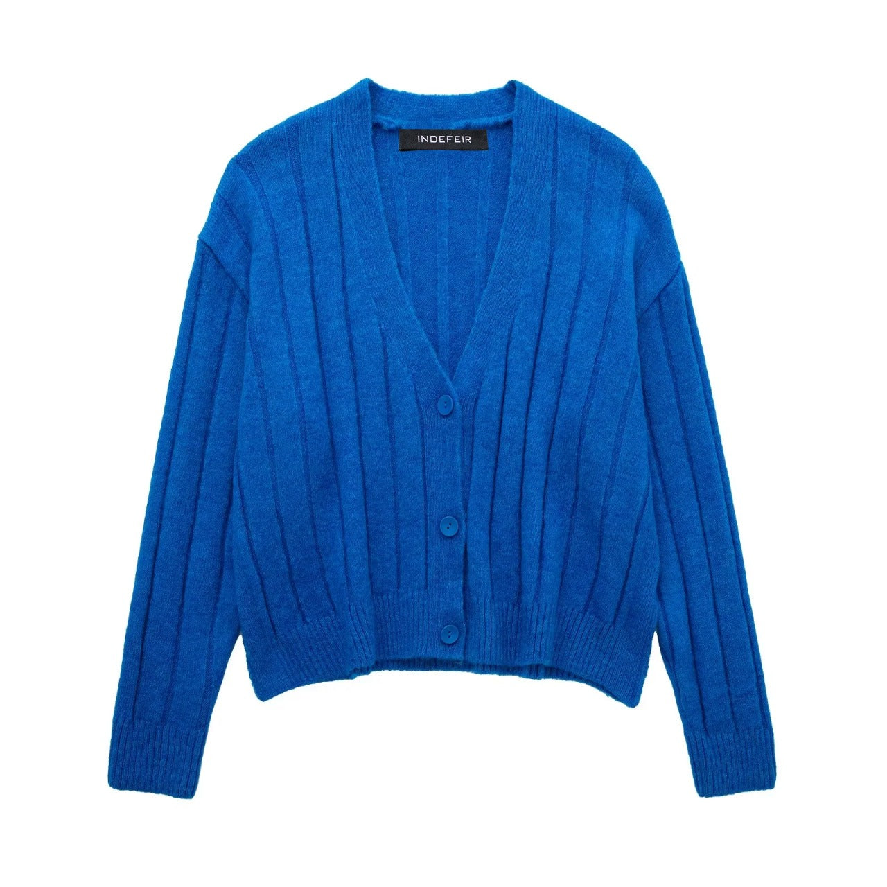 WezelBezel Blue Cardigan - Versatile Knit Style