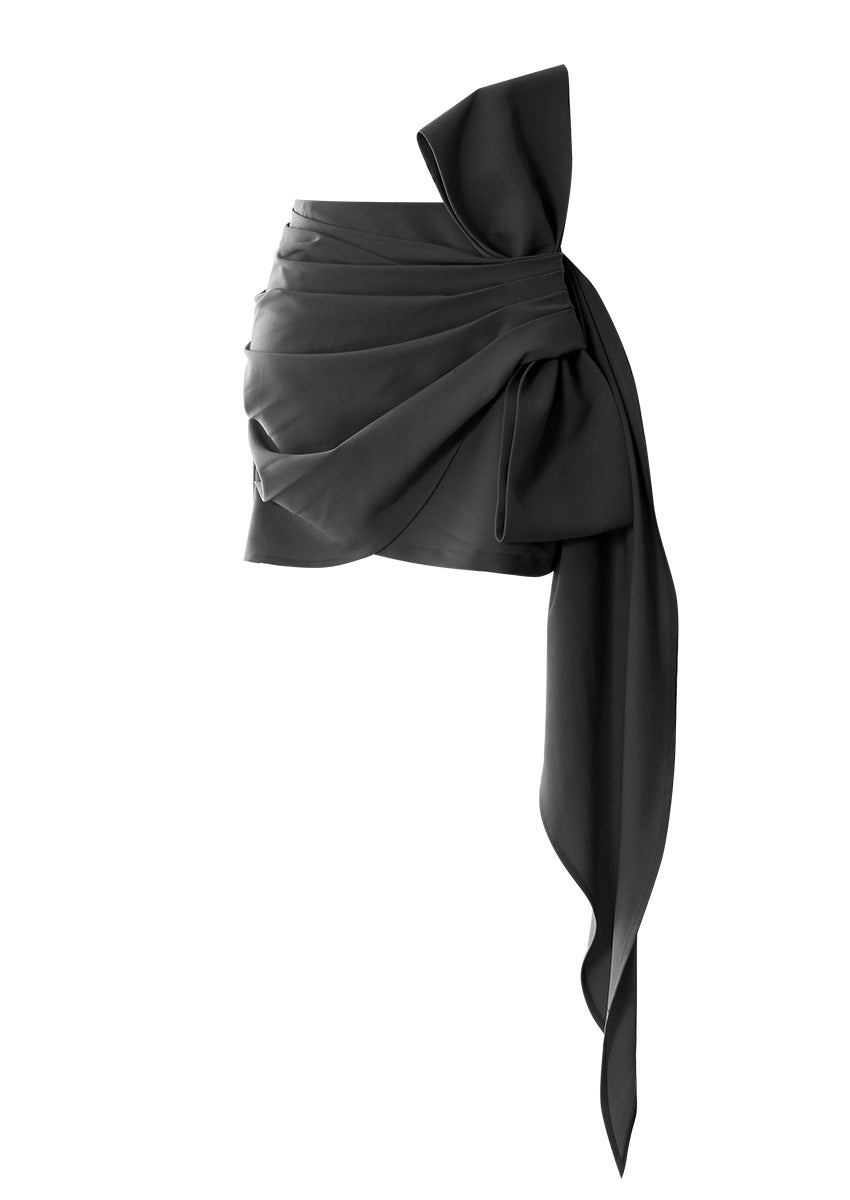 WezelBezel Bowknot Bodycon Mini Skirt