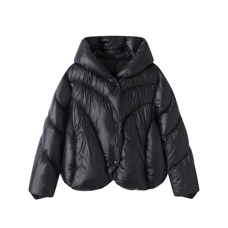 WezelBezel Short Hooded Jacket - Cape Style