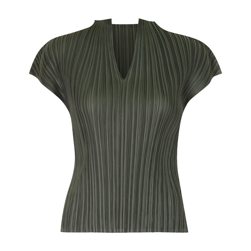 WezelBezel Pleated T-Shirt & Pants Set