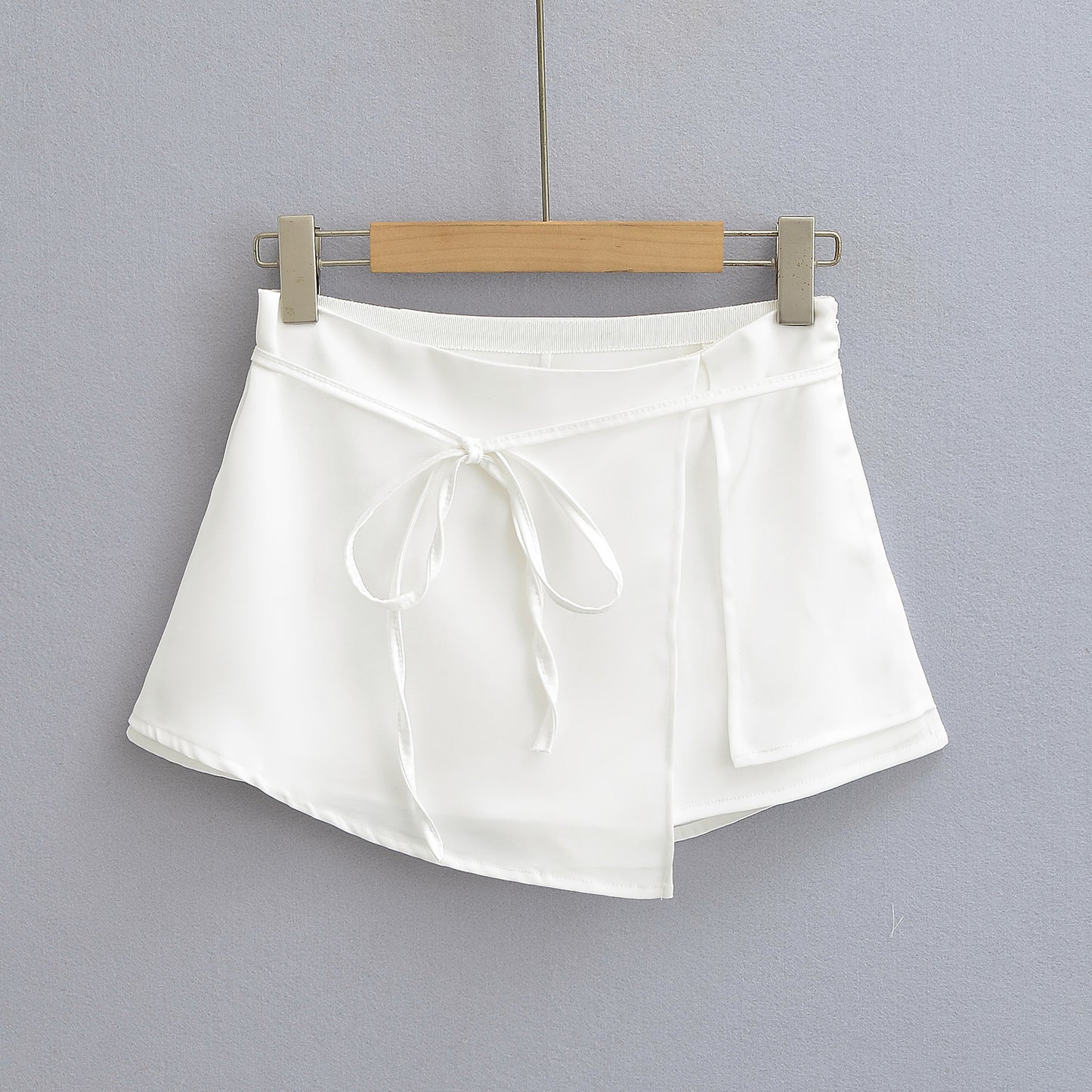 WezelBezel Satin Minimalist Slip Skirt