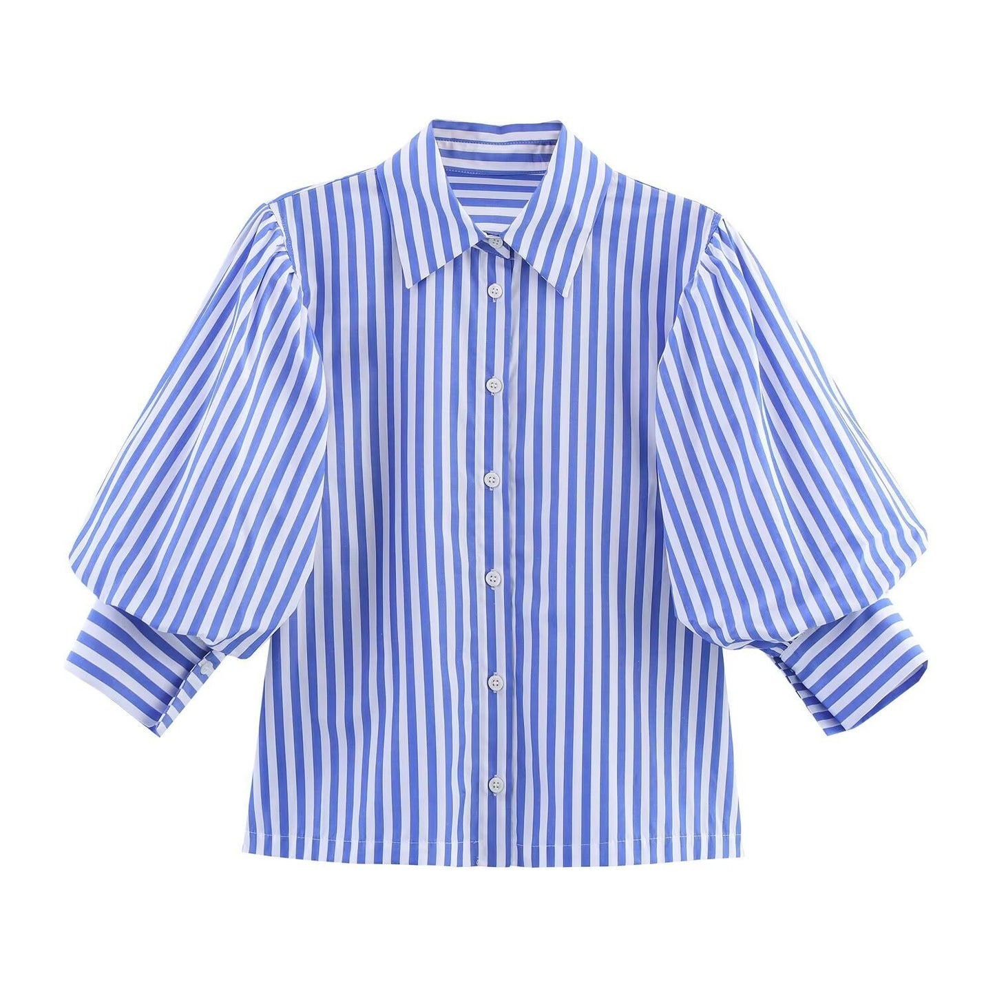 WezelBezel Poplin Button Blouse