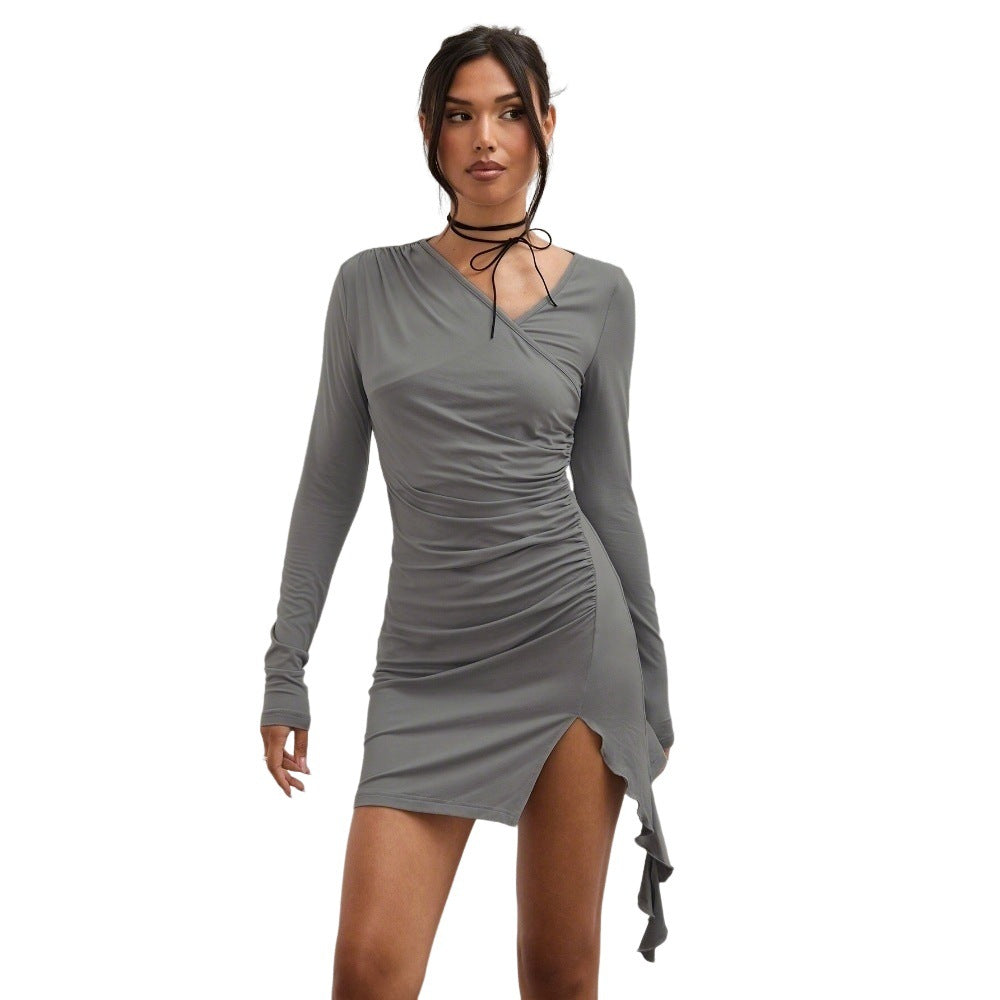 WezelBezel Square Neck Mini Skirt Set