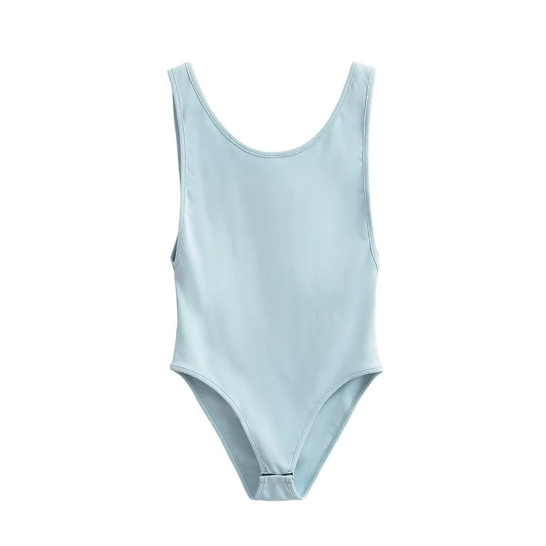 WezelBezel Open-Back Wide-Leg Jumpsuit