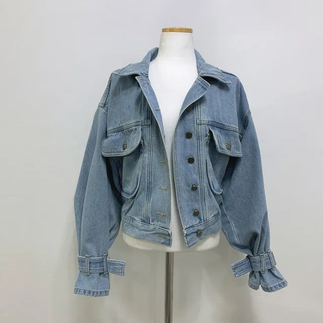 WezelBezel Short Denim Jacket - Casual Style