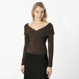 WezelBezel Slim Fit Cropped Knit Top