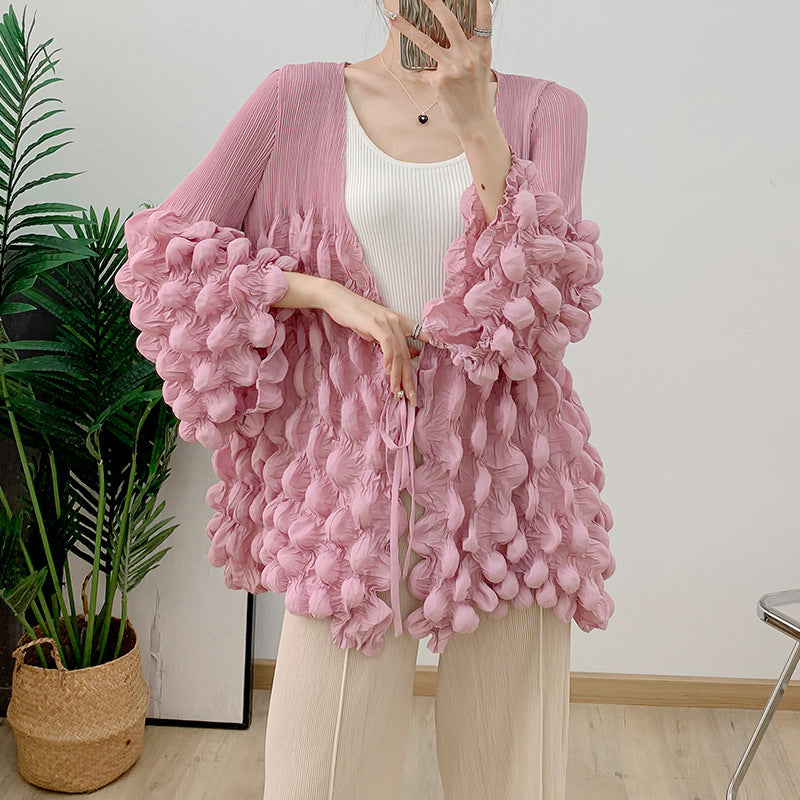 WezelBezel Pleated Tie-Up Blouse – Elegant & Flattering