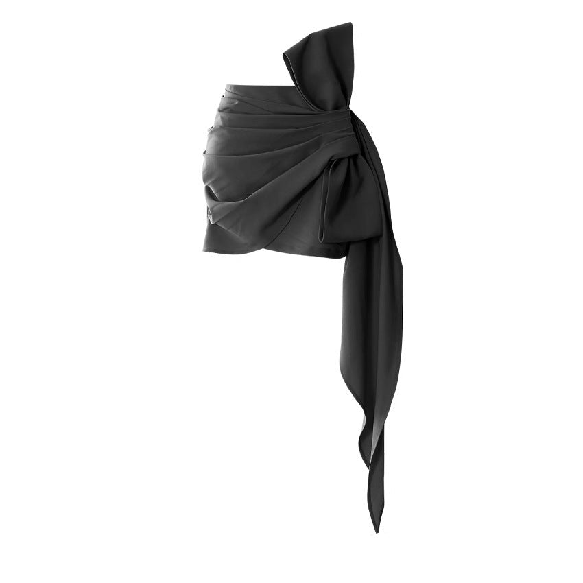 WezelBezel Bowknot Bodycon Mini Skirt