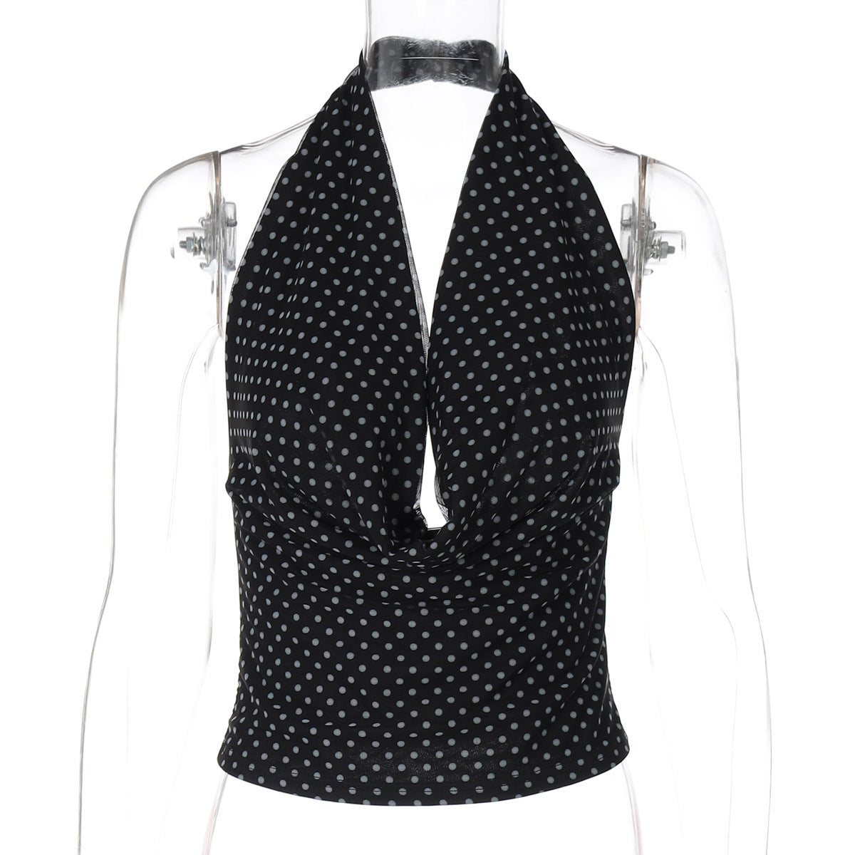 WezelBezel Backless Polka Dot Dress