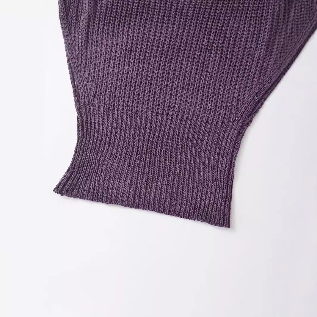 WezelBezel Solid Color Short-Sleeve Knit Top