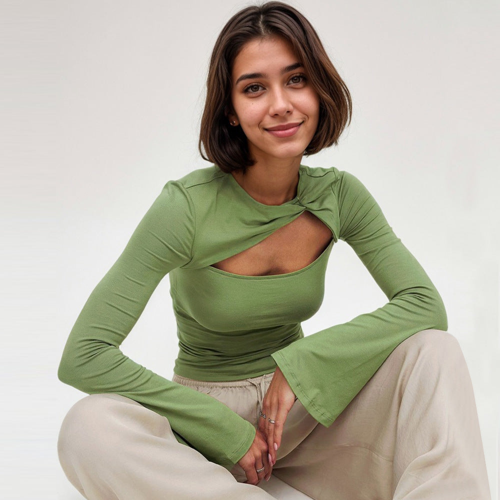 WezelBezel Hollow Out Top - Slim Fit Style