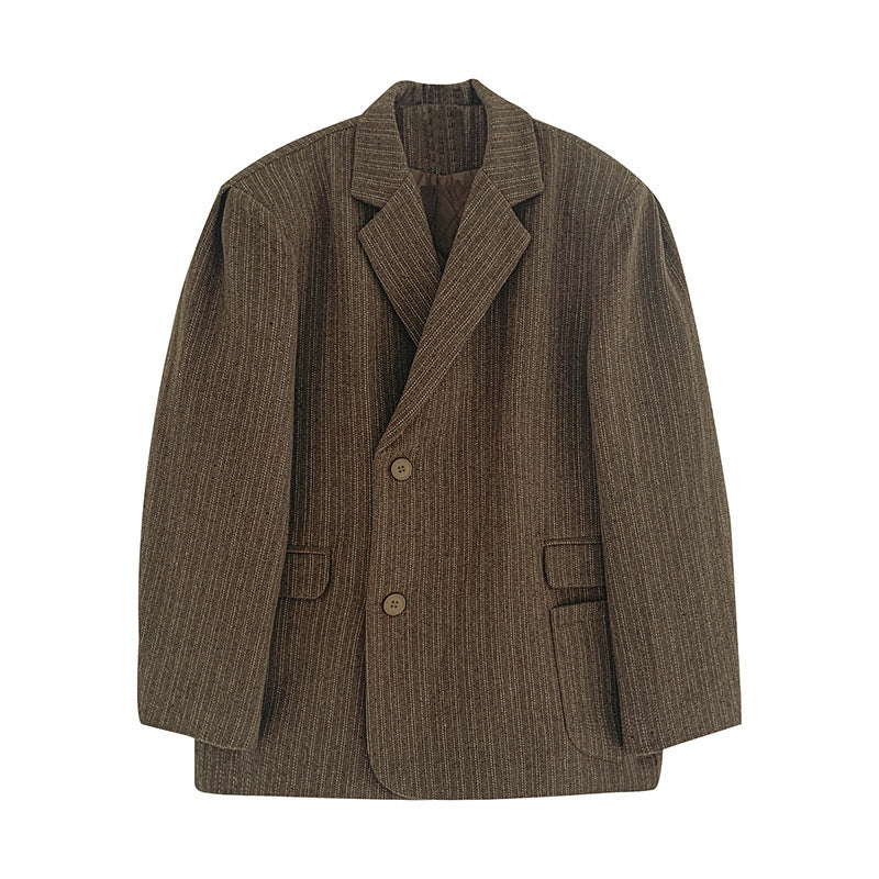 WezelBezel Loose Suit Jacket - Textured Style