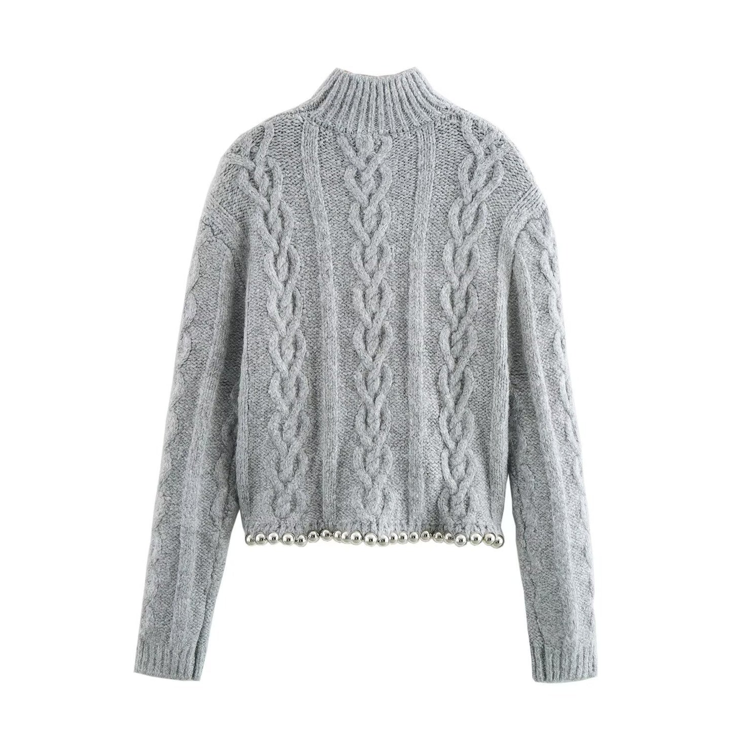 WezelBezel Pullover High Neck Sweater