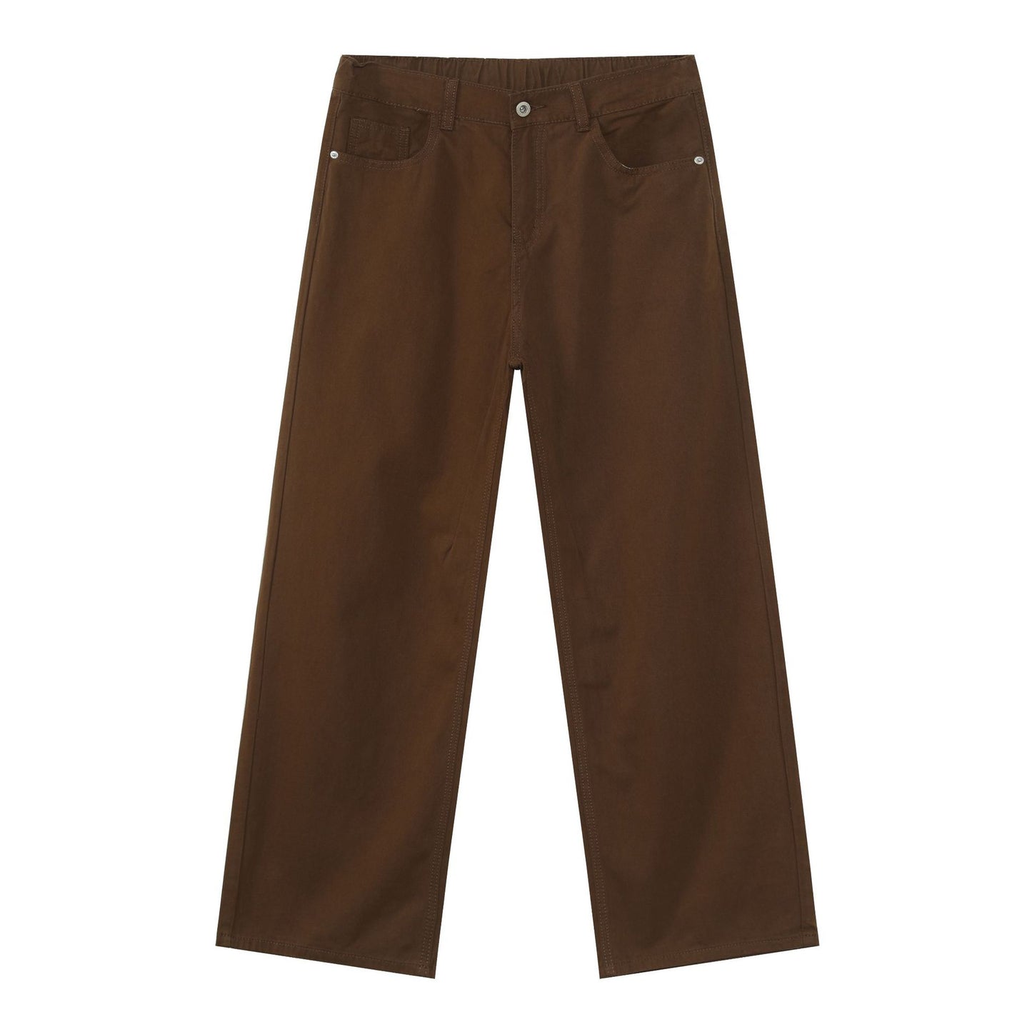 WezelBezel Elastic Waist Denim Trousers