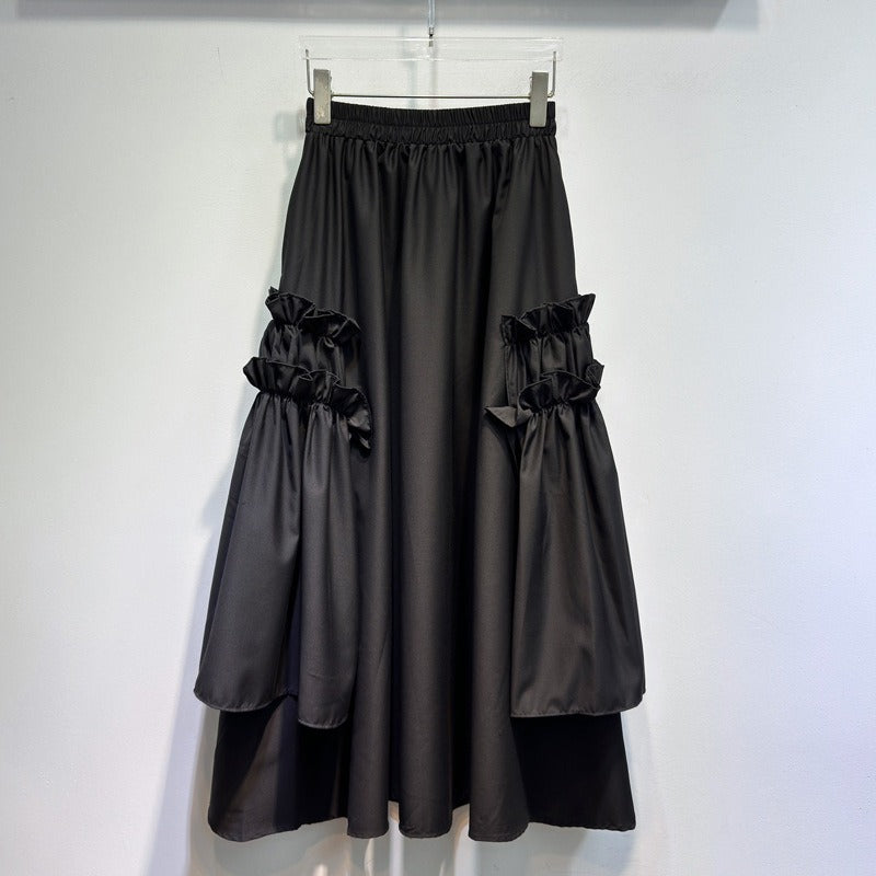 WezelBezel Elastic Waist Skirt - Irregular Style