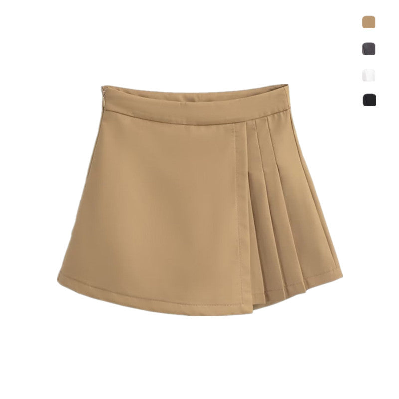 WezelBezel Structured Pleated A-Line Skirt