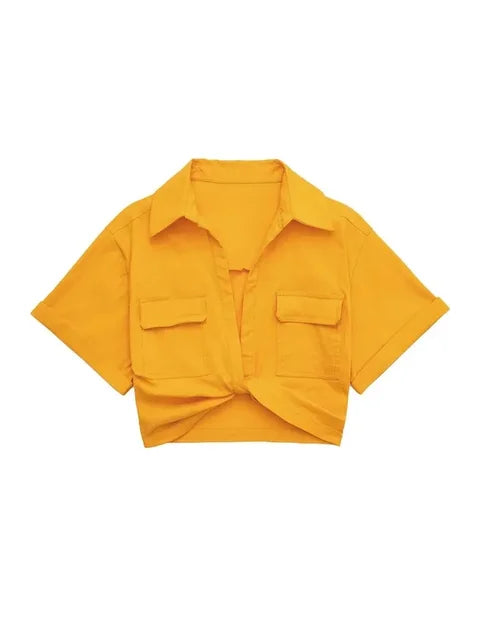 WezelBezel Elastic Linen Shirt - Vintage Style