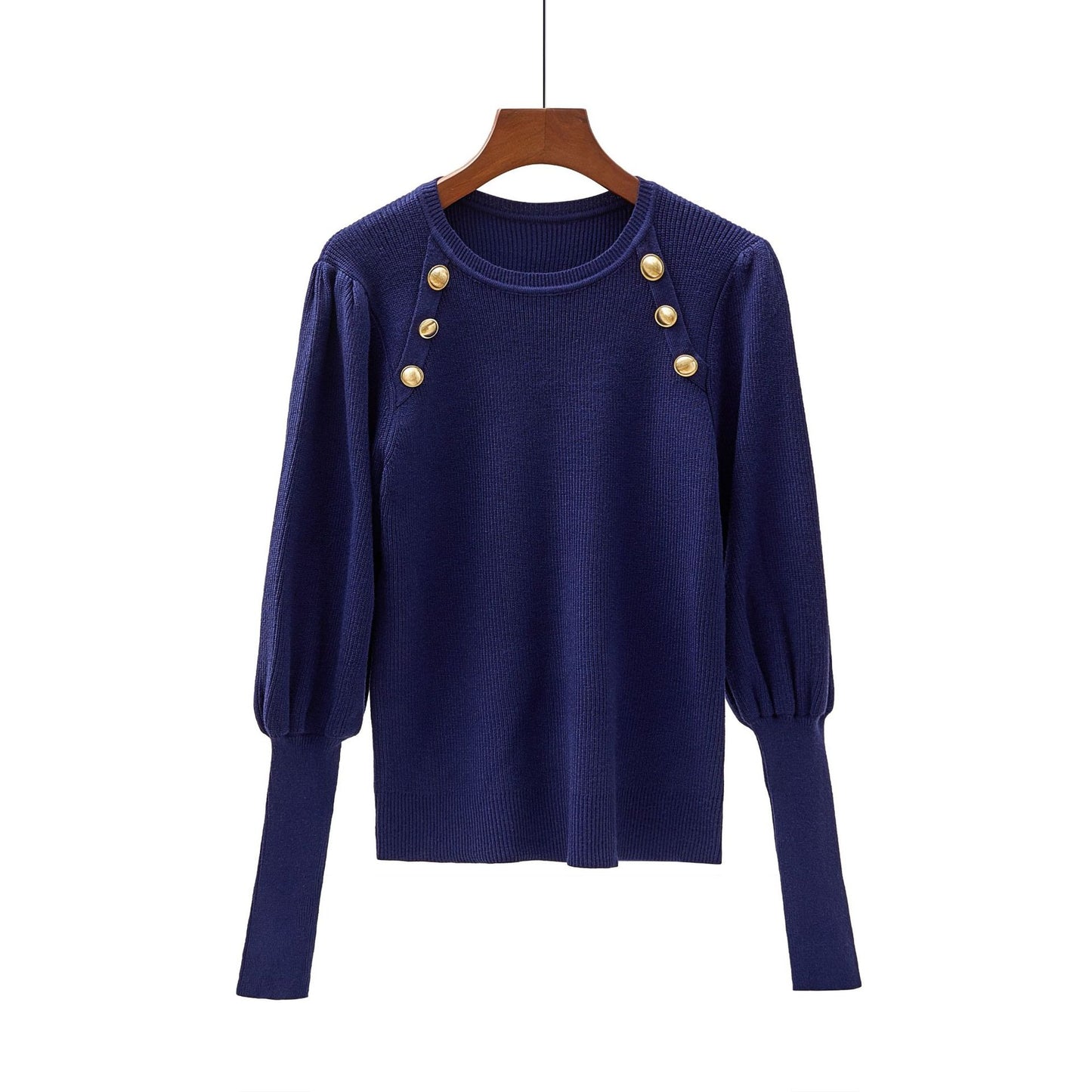 WezelBezel Puff Sleeve Knit Sweater – Cozy & Stylish
