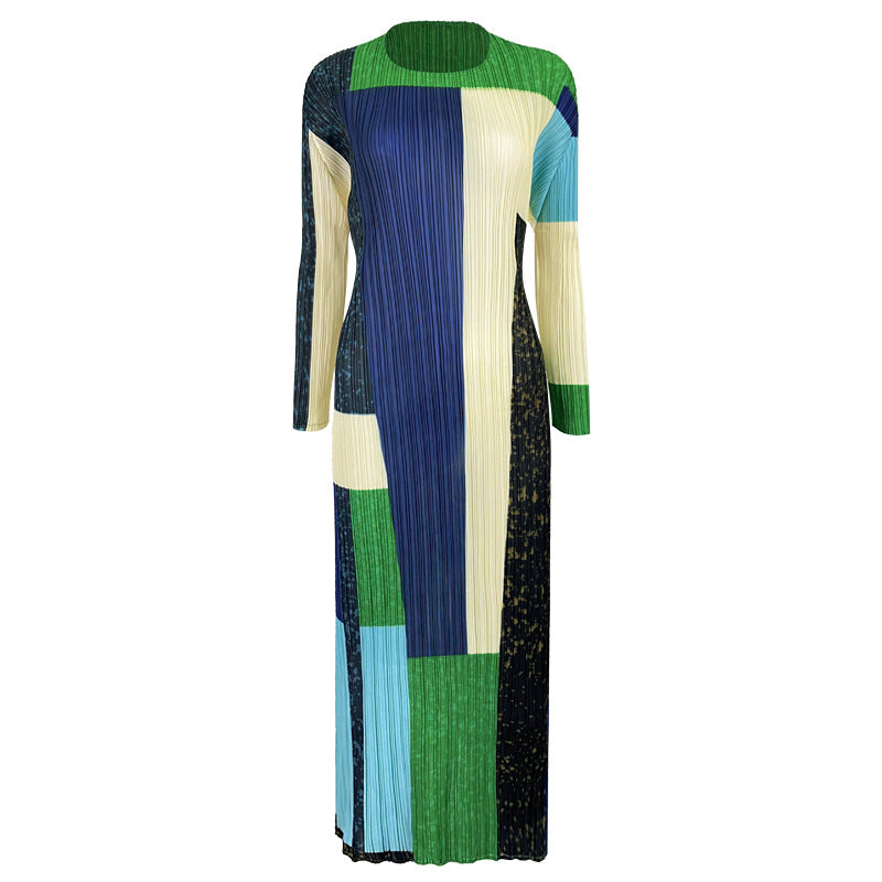 WezelBezel Geometric Dress - Slimming Long Sleeve
