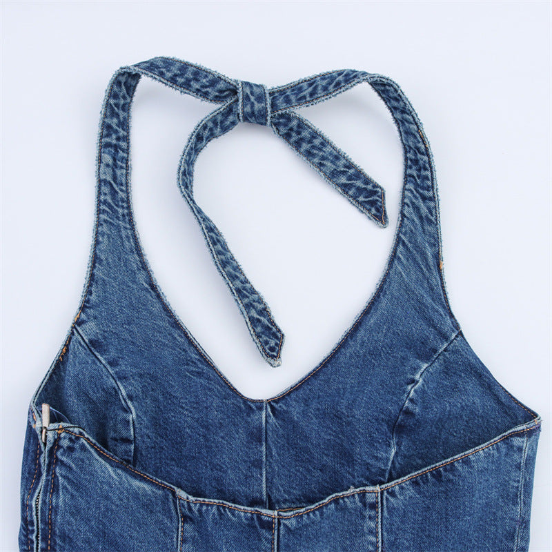 WezelBezel Slim Fit Halter Jumpsuit