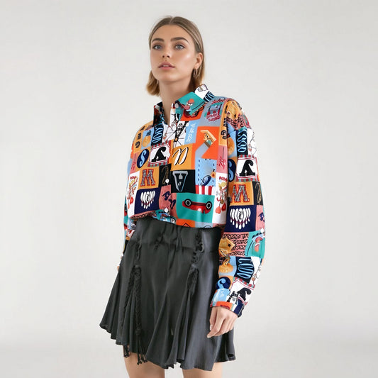 WezelBezel Retro Shirt – Loose Fit Hong Kong-Inspired Style