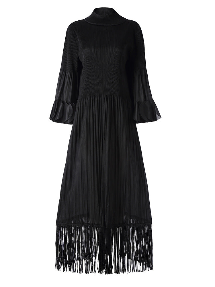 WezelBezel Tassel and Lotus Leaf Dress - Design Style