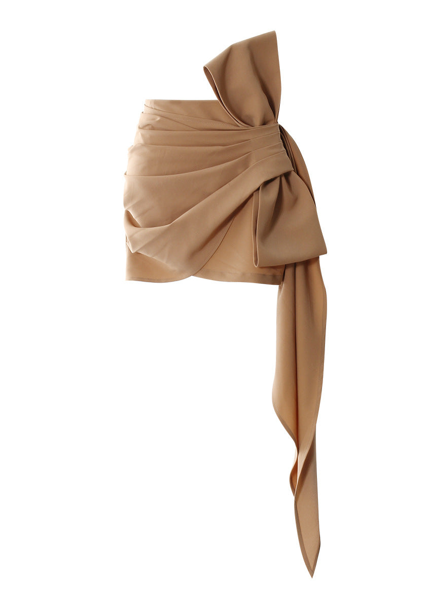 WezelBezel Bowknot Bodycon Mini Skirt