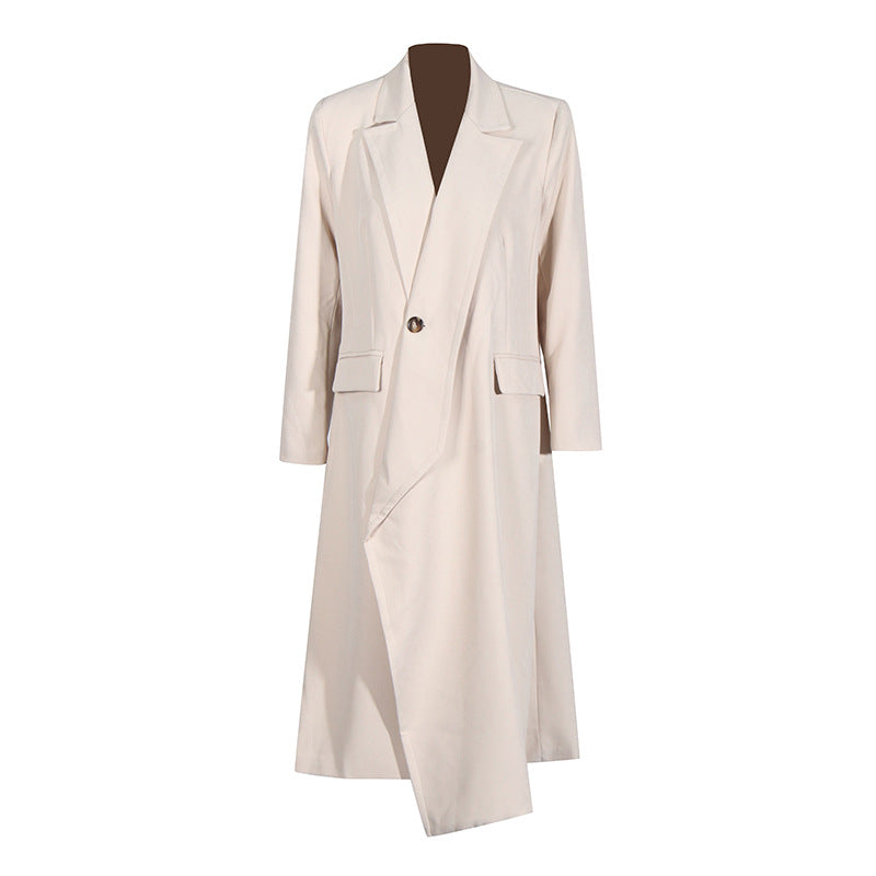 WezelBezel Long Windbreaker - One Button Style