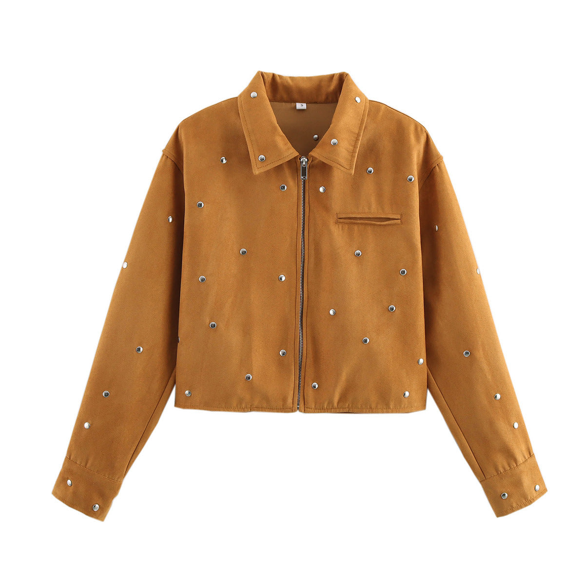 WezelBezel Suede Jacket - Rivet Decoration