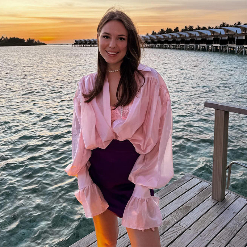 WezelBezel Lantern Sleeve Top - Sweet Fresh Style