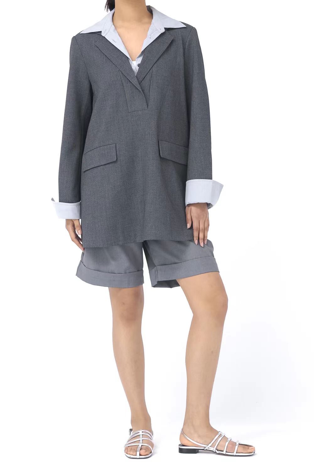 WezelBezel Suit Jacket Top - Loose Fit