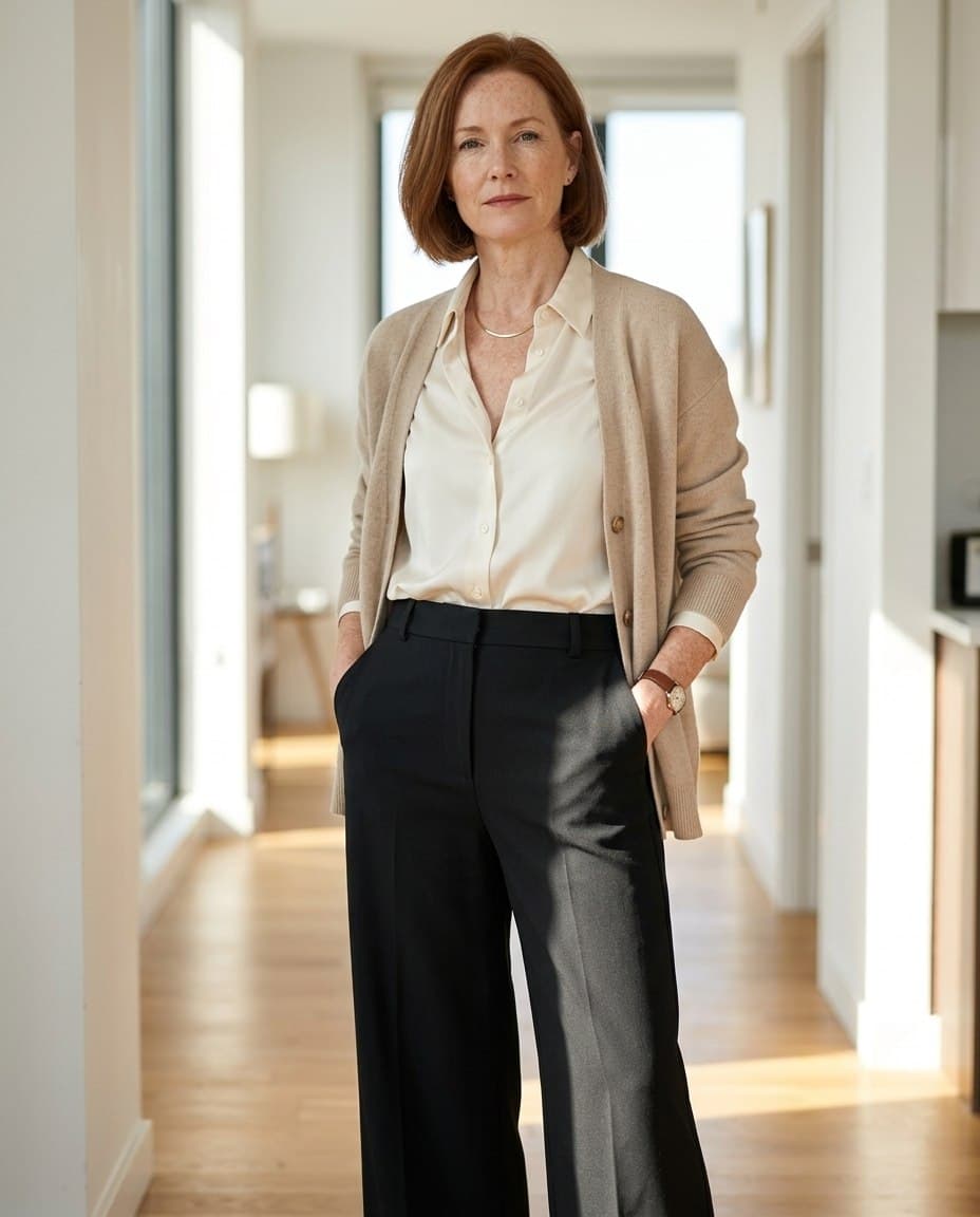 The Wide Leg Pants - Casual Fit, photographed by the WezelBezel studio