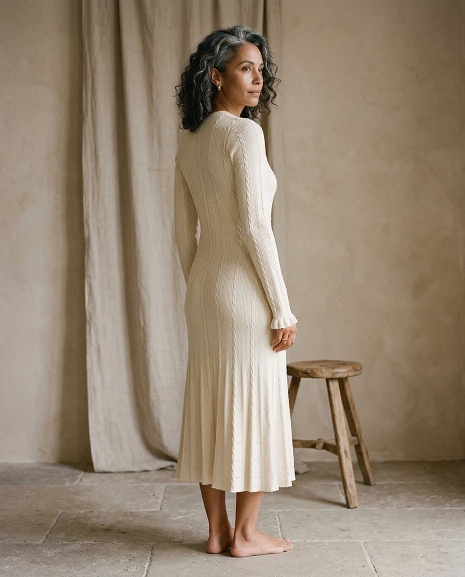 Knitted Midi Dress, styled — WezelBezel