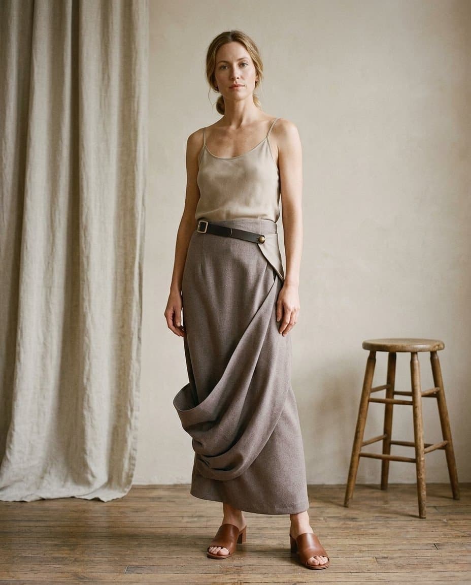 Belt Skirt, shown in WezelBezel studio imagery