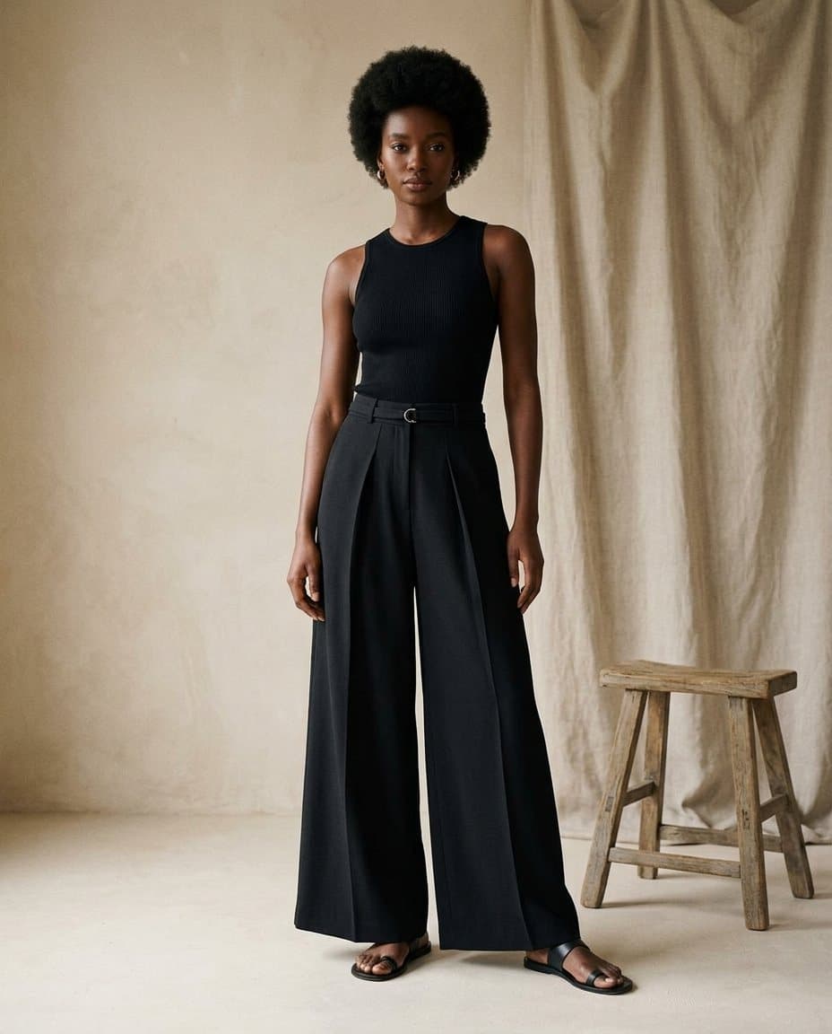 Wide Leg Pants - Casual Fit, styled — WezelBezel