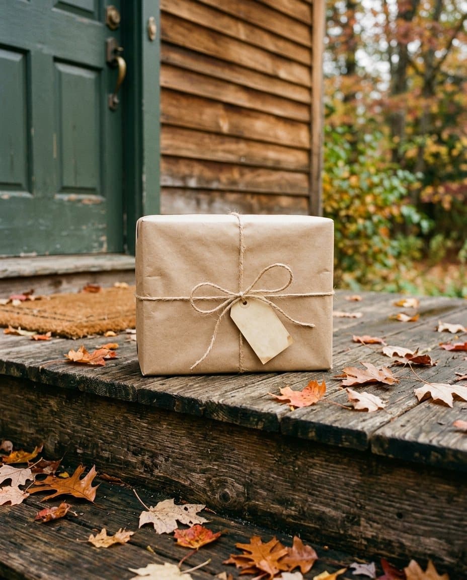 An order wrapped and packed at the studio