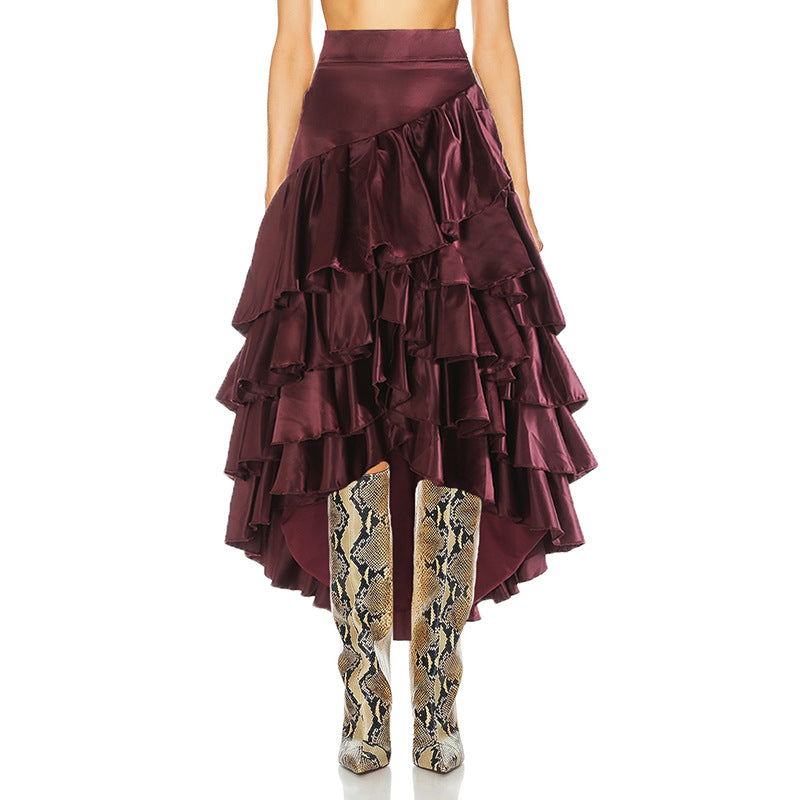 WezelBezel Ruched Midi Skirt