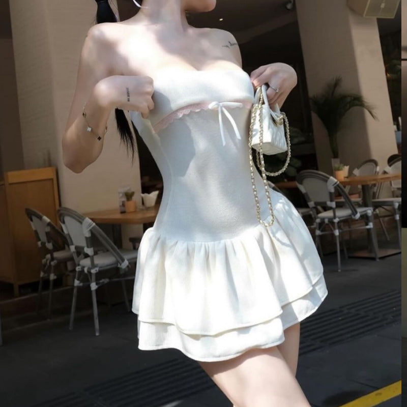 WezelBezel Tie-Up Halter Body Dress