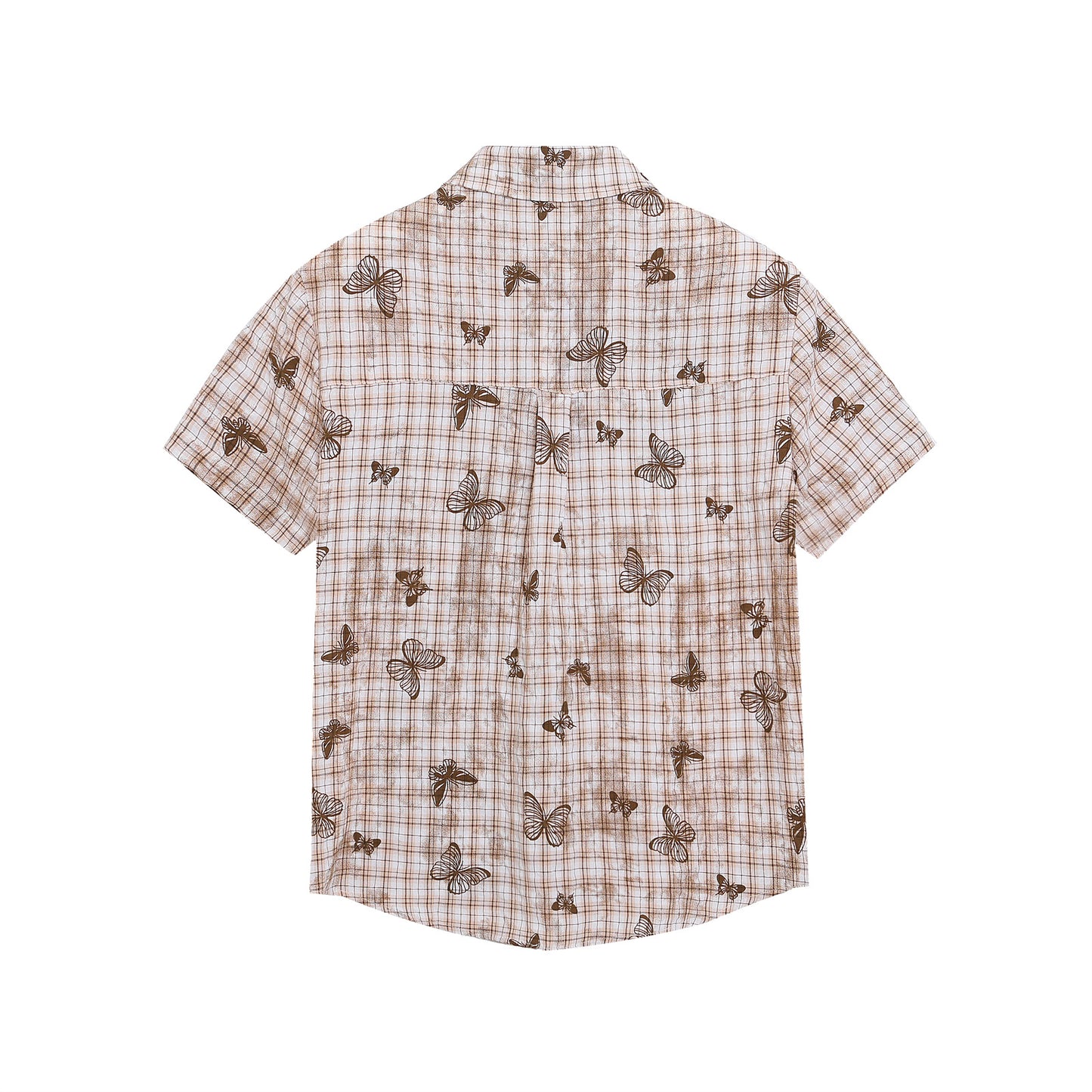 WezelBezel Checkered Embroidered Shirt