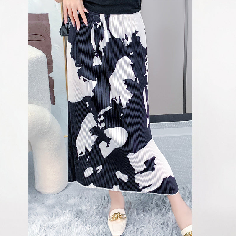 WezelBezel Pleated Midi Skirt – Luxe