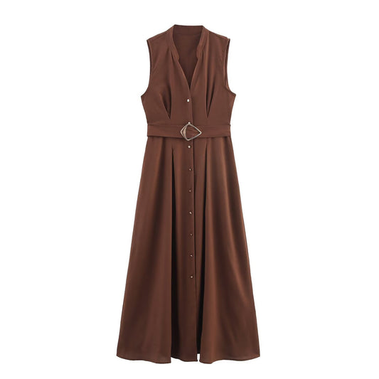 WezelBezel Sleeveless Fitted Summer Dress