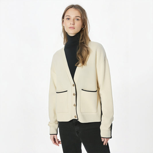 WezelBezel Patchwork Knit Cardigan