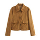 WezelBezel Two-Tone Suede Jacket