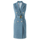 WezelBezel Slim Fit Dress - Jacquard Denim Style