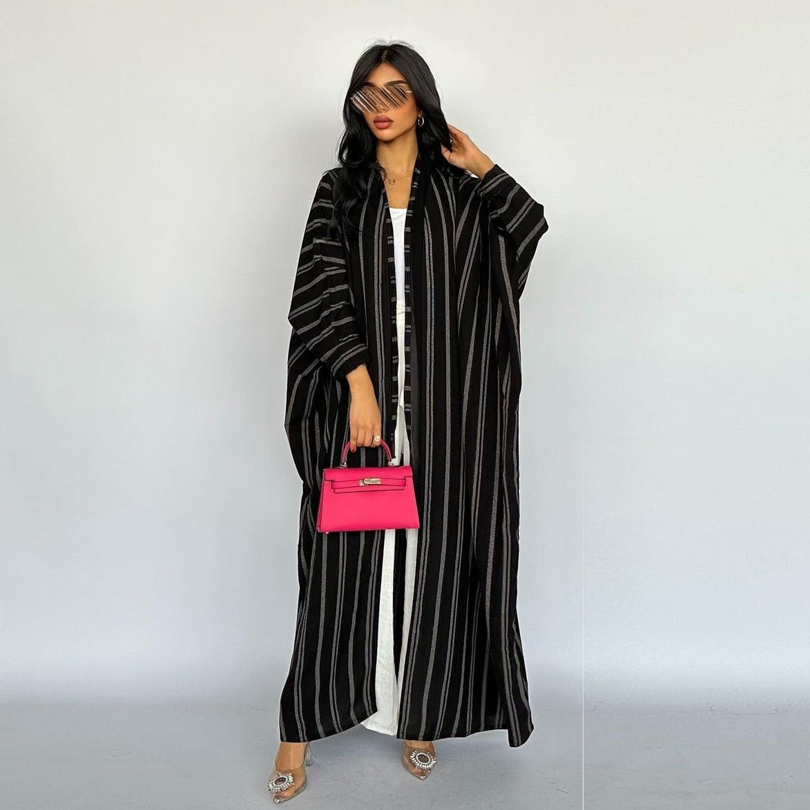 WezelBezel Zebra Print Abaya - Cardigan Style