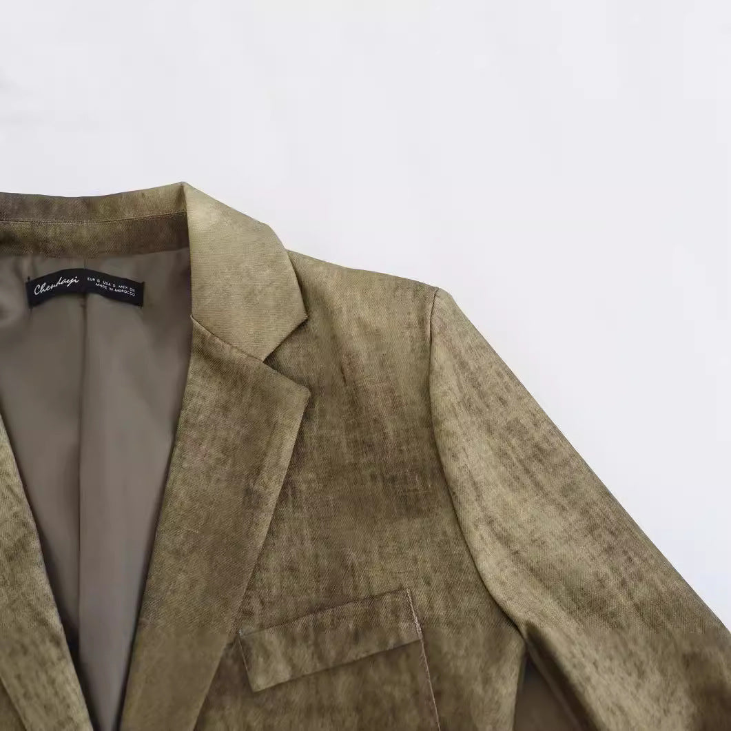 WezelBezel Tie Dye Suit Jacket - Retro Style