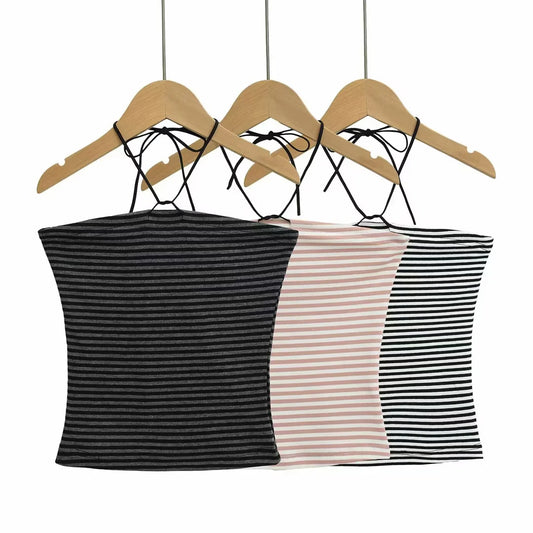 WezelBezel Strapless Bow-Tie Top