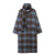 WezelBezel Scarf Collar Coat - Plaid Long Style