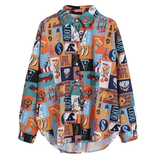 WezelBezel Retro Shirt – Loose Fit Hong Kong-Inspired Style